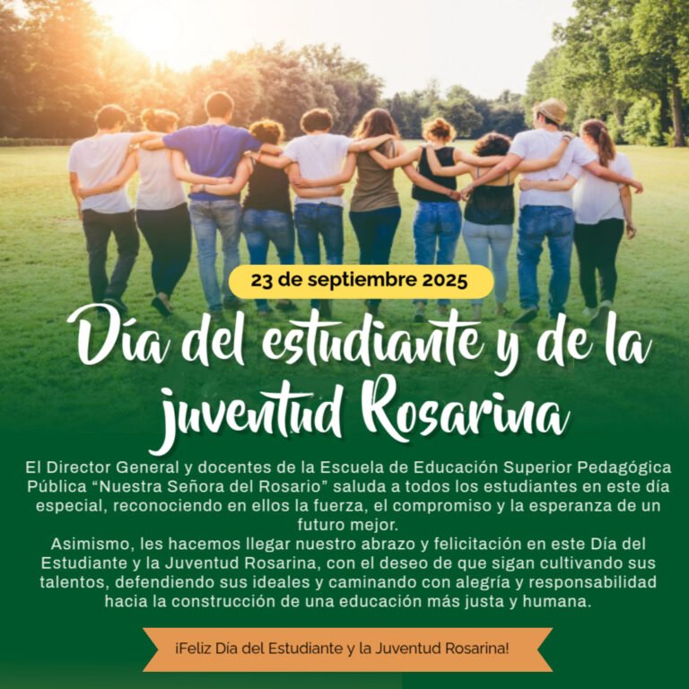 Feliz día del estudiante y de la juventud Rosarina
