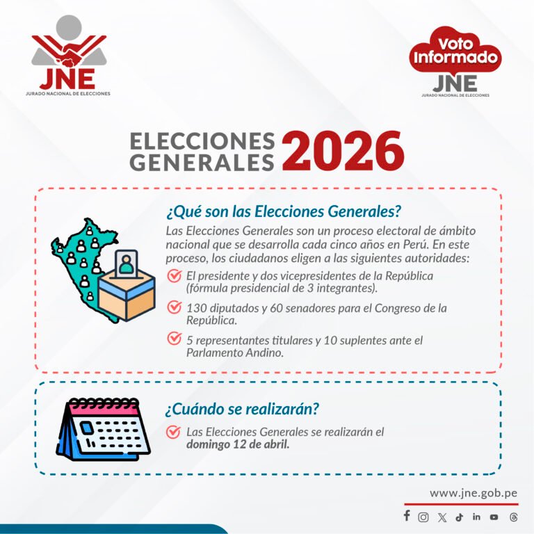 ELECCIONES GENERALES 2026