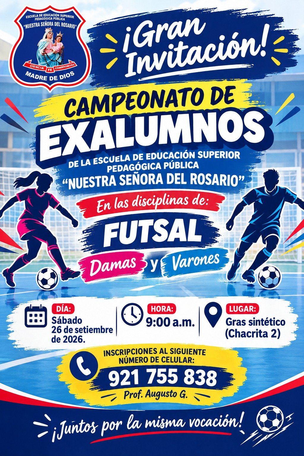 Afiche del campeonato de exalumnos 2026